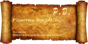Pipernea Dorián névjegykártya